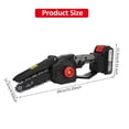 thumbnail image 2 of Mini motosierra inalámbrica, motosierra eléctrica de 6 pulgadas, batería recargable de 68 VF con protector contra salpicaduras para cortar madera, recortar árboles, jardinería, acampar, 2 of 8