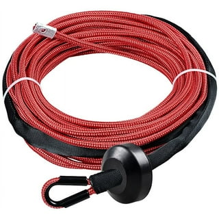 3/16 x50' 7000LBS Synthetic Winch Rope Line Slip Hook Cable