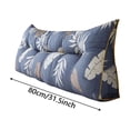 thumbnail image 3 of Leeye Lumbar Pillow Triangular Headboard Home Reading Back Support Sitting Up Bed Large Bolster Positioning Bedrest Removable Cover White for Sofa Couch Bedroom Living Room, 3 of 4