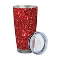thumbnail image 2 of KLL Red Glitter Print 40oz Stainless Steel Insulated Car Cup with Spillproof Lid - Keep Your Drink Hot or Cold on the Go-Without Straw, 2 of 8
