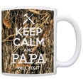 thumbnail image 1 of ThisWear Woodland Camo Keep Calm and Papa Will Fix It Gift Grandpa Papa Coffee Mug Camo, 1 of 4