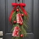 thumbnail image 1 of xihome Pack de 2 campanas navideñas de hierro forjado con diseño festivo nevado - Adornos rojos para colgar en la ventana, ideales para la decoracin navideña del hogar., 1 of 6
