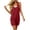 Red, variant on Womens Casual Loose Sleeveless Romper Overalls Shorts Cotton Linen Jumpsuits Summer Vacation Beach Khaki XL(XL)