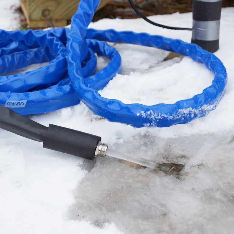 Camco 50' Heated Drinking Water Hose – Freeze Protection Down To -20°F – NSF Certified Lead-Free – 5/8" ID – Perfect For RVs, Livestock, & Kennels (22912)