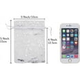 thumbnail image 2 of 100pcs Snowflake Organza Bags Christmas 4x6 inch, White Drawstring Mesh Gift Pouches for Jewelry Candy Party Favor, 2 of 8