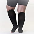 thumbnail image 2 of Calcetines de compresión DEKAXID de talla grande para hombre y mujer, antivarices, trombos, hasta la rodilla, elásticos, para correr, viajar, recuperación, tallas 3XL, 4XL y 5XL., 2 of 5