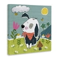thumbnail image 4 of Stupell Industries Countryside Dog Landscape Animals Painting Wrapped Canvas Art Print Wall Art, 36 x 36, 4 of 8
