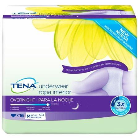 TENA Overnight Protective Underwear 54452 X-Large Case of 48, (Best Store Brand Adult Diapers)