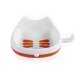 thumbnail image 3 of PP Animal Forma Caja Doble Capa Doble Funda Lavable Drenaje Lavable Almacenamiento Interior Bandeja Accesorios con gancho de cola naranja blanco AweSitey HA011952-02, 3 of 7