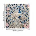 thumbnail image 3 of Peacock Pearl Diamond Art Kits for Adults, Diamond Painting Kits 11.8X11.8 Inches 5D Diamond Art Accessories for Beginners, DIY Animal Shape Art Craft, Home Wall Art Decor, 3 of 6