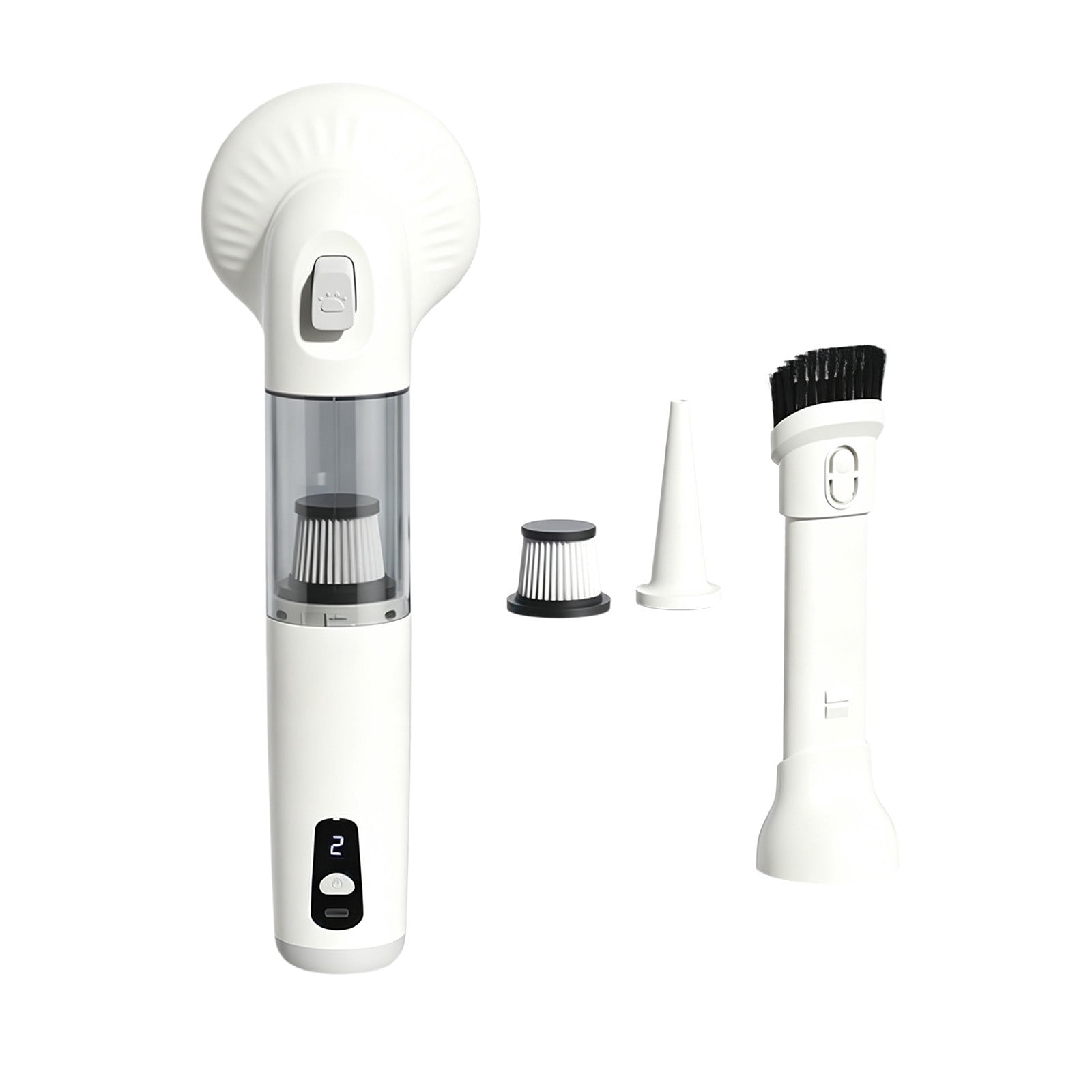 Pet Hair Remover Cat Dog Hair Vacuum Handheld Cordless Hair Removal Device for Sofa Carpet Car Seat Couch Gray