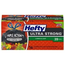 Hefty 16 Count 39 Gallon Black Ultra Cinch Sak Heavy Duty, Each