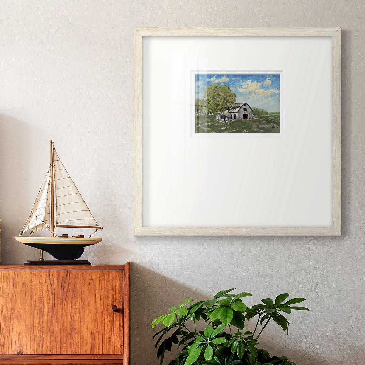 Autumn Barn V30Premium Framed Print