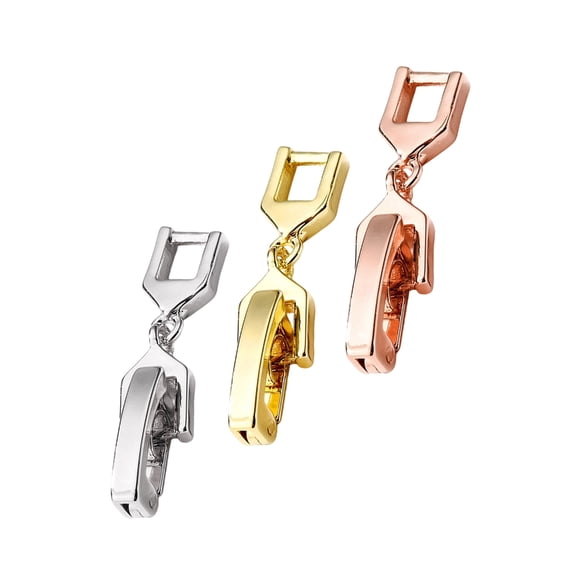 Set of 3 Metal Chain Extenders Jewelry Findings Bracelet Extension Buckle Perfect for Adjusting Necklace Bracelet Length