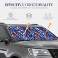 thumbnail image 2 of Lsque Abstract Colorful Butterflies 2 PCS Windshield Sun Shade | CarFoldable Window Covers | Car Accessories Reflect UV for Universal Cars SUV Truck | Small, 2 of 7