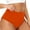 Orange, variant on Women's Swimming Trunks - 4-Layer Leak Proof Sanitary Underwear, High Waist, Nylon/Spandex - Athletic Swim Bottoms