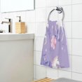 thumbnail image 5 of Coolnut Unicorn Pattern Purple Ultra Soft 2 PCS Towel Set, Highly Absorbent Hand Towels 16 x 28 Inch Cotton Towels for Bathroom Hotel Gym Travel, Ideal for Daily Use, 5 of 6
