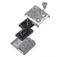 thumbnail image 4 of Glass Clamp, 8 Pack Stainless Steel Square Clamp 6-8mm Glass Clip Clamp Bracket Flat Back, 4 of 4