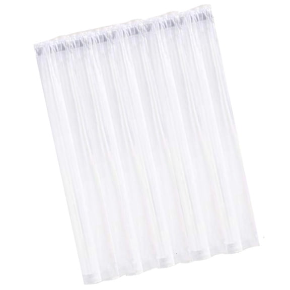 Transparents Sheer Curtains Kitchen Tiers Short Curtains Light Filtering Rod Pocket Voile Cafe Curtains