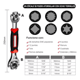 thumbnail image 2 of 2 Piezas Llave Inglesa/llave Inglesa 8 En 1 Multiusos negro rojo, 2 of 5