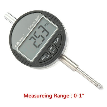 Metric Dial Indicator - Electronic Digital Dial Indicator Gauge Inch and Metric Range 0-1