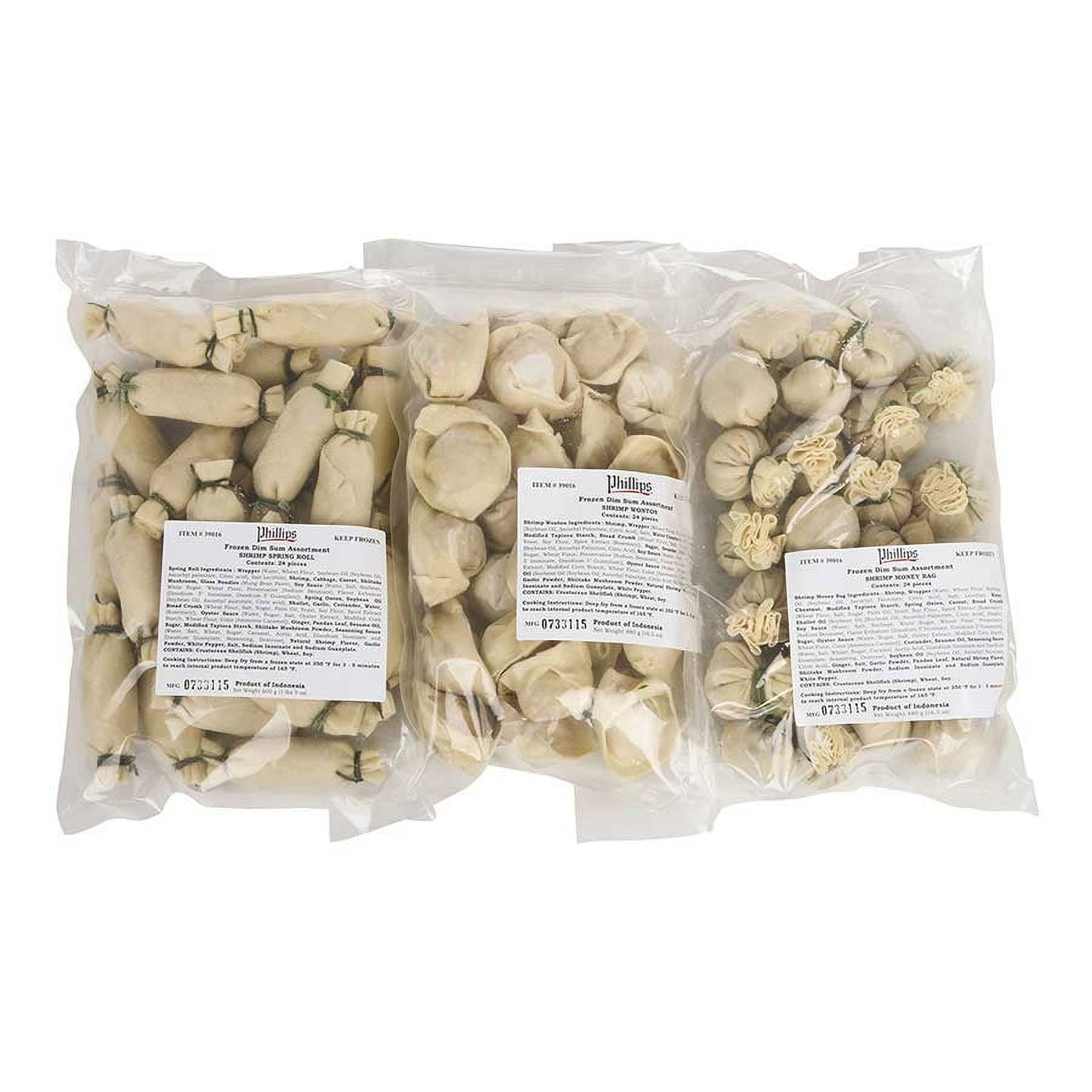 Phillips Frozen Asian Rhythm Assortment Fried Dim Sum - 72 per case.