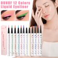thumbnail image 4 of Delineador de ojos líquido Dunuf de 12 colores, de larga duración, resistente al agua, 0,6 ml, 4 of 7