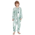 thumbnail image 2 of Soft Big Kids Onesie Pajamas Cozy Loose-Fit Jumpsuits for kids with Pockets for Christmas Lounge & Play Cute Cartoon Llama Pattern, 2 of 8
