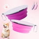 thumbnail image 3 of Cuencos para perros SLSON plegables con tapa, paquete de 2 unidades, 1 litro (rosa/morado), 3 of 8