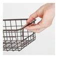 thumbnail image 5 of mDesign Shallow Metal Wire Basket for Organizing Storage Pantry, 4 Pack - Bronze, 5 of 9