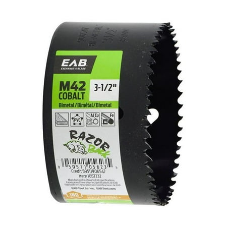 

Razor Back 1057232 3.5 in. M42 Industrial Hole Saw - Recyclable Exchangeable