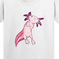thumbnail image 4 of Inktastic Axolotl Says Hello Cute Salamander Youth T-Shirt, 4 of 5