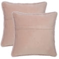 thumbnail image 3 of Safavieh Flayn 20" x 20" Contemporary Faux Fur Decorative Pillows, Pink (Set of 2), 3 of 4
