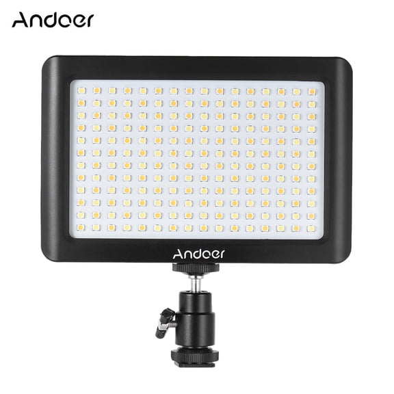Camera Andoer Mini Portable Dimmable Studio Video Photography LED Light Panel Lamp 3200K/6000K 192pcs Beads For   DSLR Camera DV Camcorder