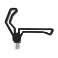 thumbnail image 4 of Soporte para caña de pescar premium - Juego de 2 en negro ABS resistente - Rosca británica M3/8 universal - Ideal para pesca de carpa - Incluye 2 soportes de 8.5x7.2 cm, 4 of 6