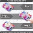 thumbnail image 3 of High Precision Digital Kitchen Scale Tempered Glass Food Scale Multifunction Scale Small Kitchen Appliances Pink and Blue Tie-dye Pattern, 3 of 7