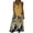A Yellow, variant on Summer Dresses for Women Crewneck Sleeveless Floral Printed Midi T Shirt Dress Casual Beach Holiday Boho Sundress S-2XL