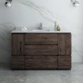 thumbnail image 3 of Fresca Formosa 53" Floor Standing Modern Wood Bathroom Cabinet in Brown, 3 of 9
