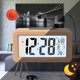 thumbnail image 5 of Reloj despertador digital de madera fácil de configurar con temperatura, fecha, retroiluminación, repetición, para dormitorio, mesita de noche, hogar, oficina, sin tictac, 5 of 5