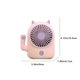 thumbnail image 3 of Fiudx Decoración del hogar Ventilador de mano de gran viento y silencioso para estudiantes, carga USB, batería de larga duración y ventilador portátil para exteriores, 3 of 7