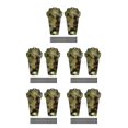 thumbnail image 2 of Greeniant 1 par de guardabarros de plástico para bicicleta de montaña, guardabarros para Dirtboard, piezas decorativas para ciclismo, camuflaje Camuflaje 5piezas Greeniant CBP135895, 2 of 6