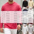 thumbnail image 4 of ZIXKCGDSE Mens Shirt Casual Long Sleeves Crew Neck Pullover Tops Versatile Everyday Wear Size 3XL, 4 of 5