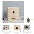 thumbnail image 5 of 3 Tier Essential Oil Storage Box Wooden Display Case Wood Container Organizer, 5 of 5