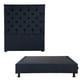 thumbnail image 1 of Box Base Cama Matrimonial + Cabecera Capri Azul, 1 of 8