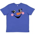 thumbnail image 3 of Inktastic Cute Snowman Girl Face Youth T-Shirt, 3 of 5