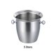 thumbnail image 4 of Cuerno De Acero Inoxidable Cubo De Champán Cubo De Hielo Engrosado Cubo De Hielo Barril De Vino De Uva Elegante Bar De Hotel Barril De Enfriamiento Ktv Barril De Vino Para Fiesta Boda Camping Minnieouse HA024951-02, 4 of 6