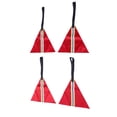thumbnail image 1 of Canoa 4PCS Banderas De Seguridad Reflectantes Rojas Impermeabilizante Bandera De Remolque De Advertencia De Remolque De Alta Visibilidad Para Camiones Bicicletas, 1 of 7