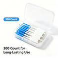 thumbnail image 7 of ACDANC Soft Interdental Brushes Original,Dental Picks for Cleaning Teeth,Disposable Interdental Brushes,with Convenient Carry Case (Blue,300 Count), 7 of 7