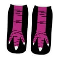 thumbnail image 2 of Calcetines de piernas de pollo informales para el aniversario de fiestas cosplay regalo de cumpleaños deportivo Negro Rojo, 2 of 9