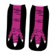 thumbnail image 2 of Calcetines con forma de patas de pollo, suaves, portátiles, transpirables, divertidos e informales, para regalo, viajes, cosplay. Negro Rojo, 2 of 9